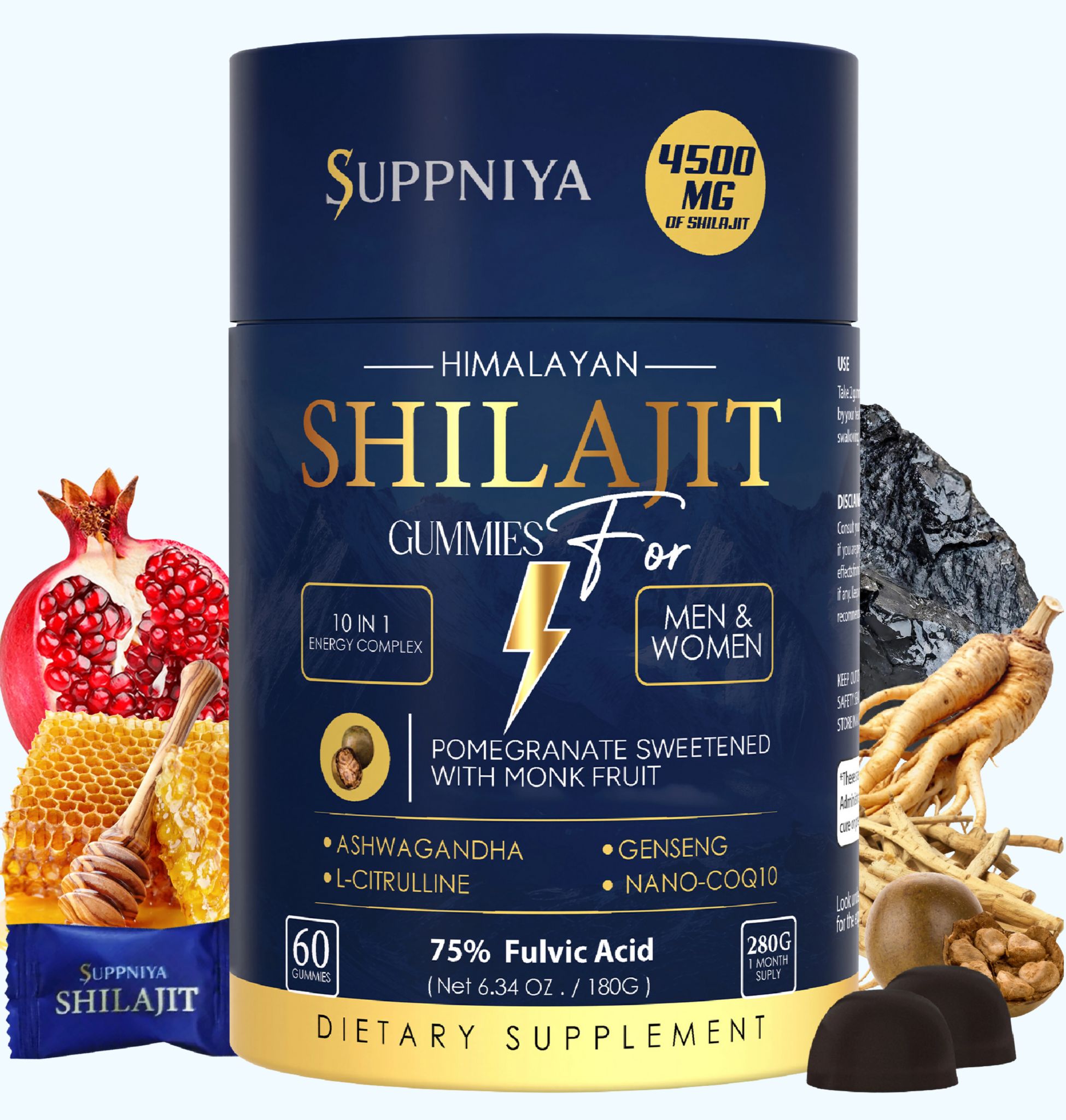 Pure Himalayan Shilajit Gummies For Men And Women